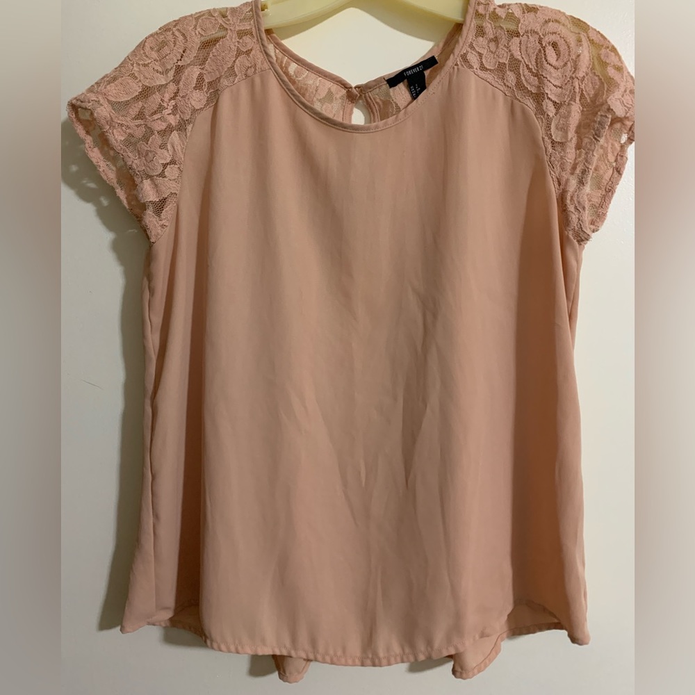 Forever 21 dusty peach blouse
